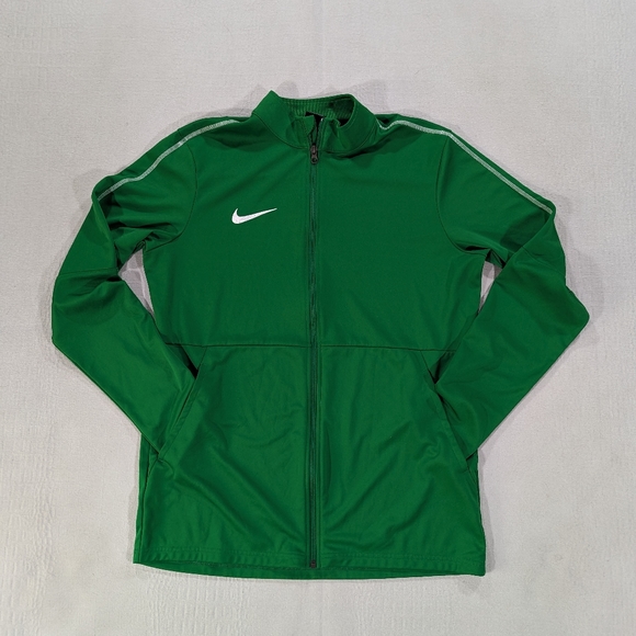 Nike Sweater Mens Large Green Dri-Fit Full Zip Jumper Activewear Golfing - Picture 2 of 13